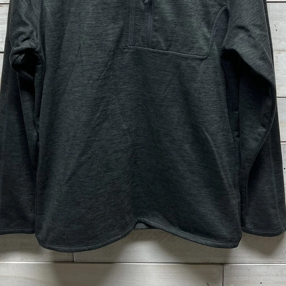 The North Face Sweater‎ Mens Large Gray Fleece Half Zip Pullover Hiking Outdoor